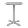 Piatto Tavolo Rotondo in Alluminio Grigio Chiaro 580mm Bolero - Stile Moderno