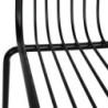 Chaises en fils d'acier Bolero - Style industriel moderne