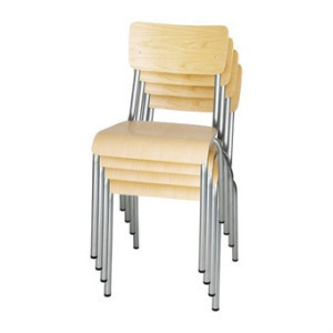 Sedia in Legno Zincato - Set di 4 Bolero