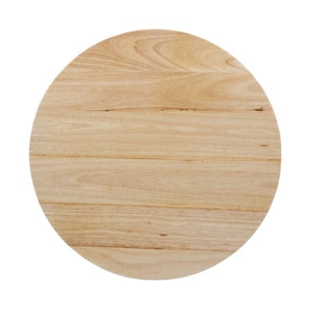 Piatto Tavolo Rotondo Legno Naturale 600 mm Bolero DY738 - Essenziale Cucina professionale