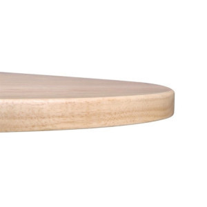 Piatto Tavolo Rotondo Legno Naturale 600 mm Bolero DY738 - Essenziale Cucina professionale