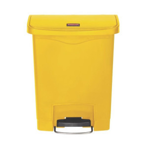 Poubelle Jaune 30L Rubbermaid - Pedale Frontale Ultra Resistente
