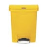 Poubelle Jaune 30L Rubbermaid - Pedale Frontale Ultra Resistente