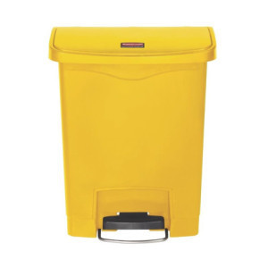 Poubelle Jaune 30L Rubbermaid - Pedale Frontale Ultra Resistente