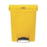 Poubelle Jaune 30L Rubbermaid - Pedale Frontale Ultra Resistente