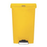 Cestino con pedale Slim Jim Rubbermaid - Giallo 50L