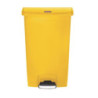 Cestino con pedale frontale largo giallo 68 L Rubbermaid: igiene impeccabile e praticità professionale