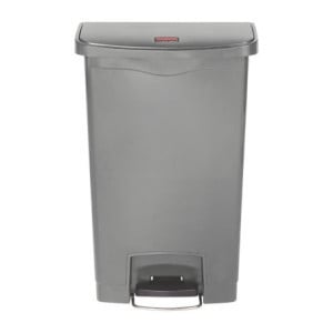 Pattumiera a Pedale Frontale Grigia 50L - Igienica & Pratica | Rubbermaid