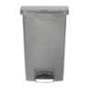Pattumiera a Pedale Frontale Grigia 50L - Igienica & Pratica | Rubbermaid