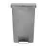 Pattumiera a Pedale Frontale Grigia 50L - Igienica & Pratica | Rubbermaid