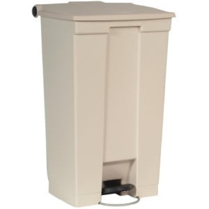 Conteneur à Pédale Beige 87L Rubbermaid Step-On: Durabilité et Hygiène