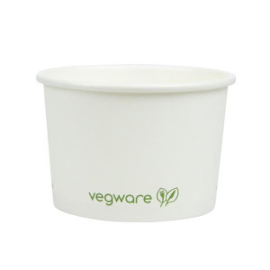 Contenitori per Alimenti Caldi Compostabili da 110 m - Lotto da 1000 Vegware - Pratici e Rispettosi dell'Ambiente