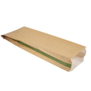 Sacchetti snack caldi compostabili Vegware 356 x 101 mm - Lotto da 500, FC897