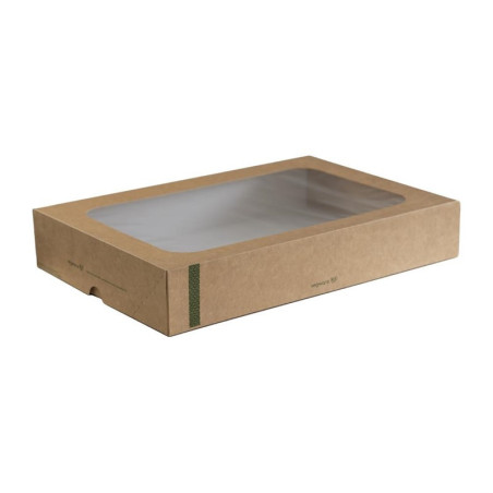 Scatole compostabili Vegware con finestra - Lotto da 25