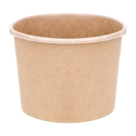 Pots à Soupe 340 ml 98 mm - Lot de 500 en Carton Kraft