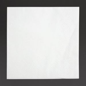 Cocktail Napkins 2 Ply 240 mm White - Pack of 4000 Fiesta