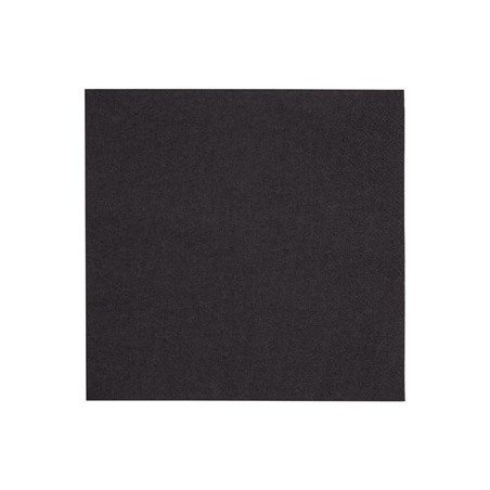 Serviettes 2 Plis Noires 330 mm - Lot de 2000 Snacking Eco-Friendly