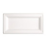 Assiettes Rectangulaires Compostables Bagasse 258mm