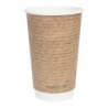 Bicchieri Bevande calde Doppia parete Compostabili 455 ml - Confezione da 500 di Vegware