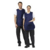 Grembiule a tunica con tasca blu scuro - Whites Chefs Clothing