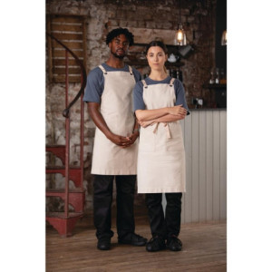 Grembiule Pettorina Cotone Grigio Southside - Cucina Professionisti