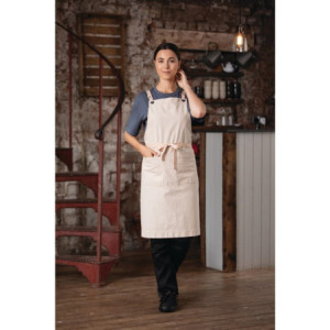 Grembiule Pettorina Cotone Grigio Southside - Cucina Professionisti