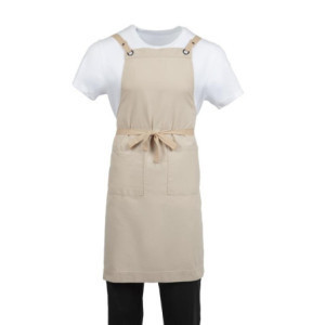Grembiule Pettorina Cotone Grigio Southside - Cucina Professionisti