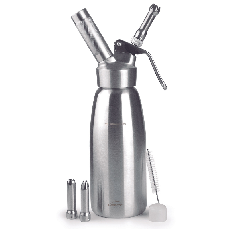 Sifone per panna professionale Lacor - Ø 90 mm - 0,5 L | Preparazione di panna montata e creme Sifone per panna professionale Lacor - Ø 90 mm - 0,5 L | Preparazione di panna montata e creme