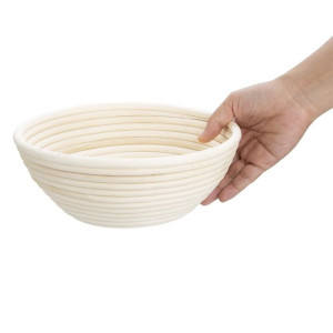 Cestino di fermentazione rotondo in rattan 220 x 80 mm per cucina professionale Vogue