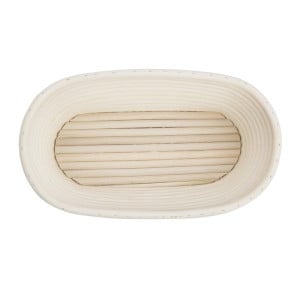 Panier de Fermentation Ovale Rotin 250x150x80 mm Vogue: Pâtisserie parfaite & fermentation homogène