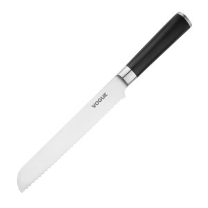 Coltello da pane in acciaio inossidabile 200mm Bistro Vogue: Taglio preciso e confortevole