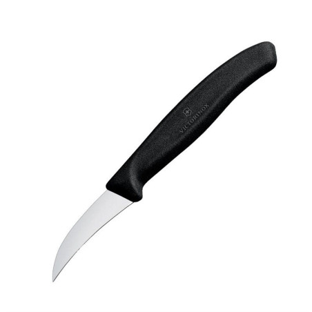 Coltello a becco d'uccello Victorinox 8cm nero: precisione e comfort garantiti