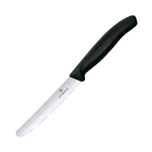 Coltello per pomodori Victorinox nero 11 cm - Precisione e Qualità Eccezionali!