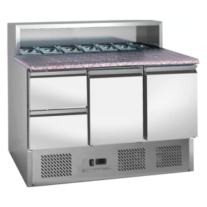 Mobile per Pizza Refrigerato in Acciaio Inox Dynasteel - Qualità e Prestazioni