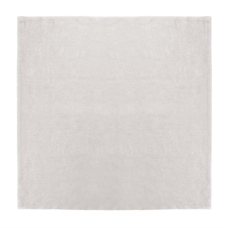 Serviettes en Lin Écrues 400 x 400 mm - Lot de 12 Olympia : Élégance et Qualité