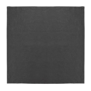 Serviettes de Table en Lin Noir 400x400mm - Lot de 12 : Élégance et Qualité Olympia