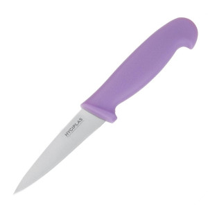 Coltello da cucina viola 90 mm Hygiplas: Precisione e comfort in cucina