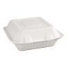 Boîtes à charnière compostables en Bagasse 236mm - Lot de 200