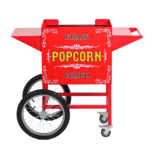 Carrello per Macchina per Pop Corn - Rosso - Dynasteel