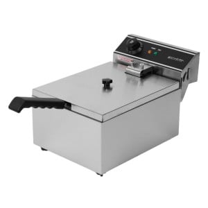 Friggitrice Professionale 10 L 3000 W Inox — Termostato