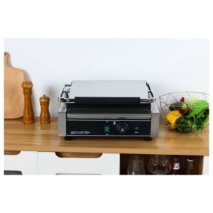 Grill Panini Pro 2200 W Rigato 340x220 mm Inox