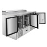 Saladette Compatta - 3 Porte con Tetto Apribile - Dynasteel