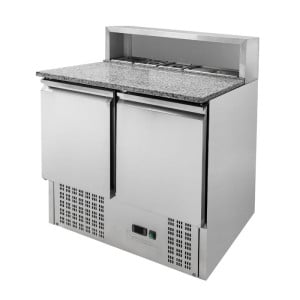 Mobile per Pizza Refrigerato 2 Porte - 5 Vaschette GN 1/6 Dynasteel | Fourniresto