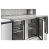 Refrigerated Pizza Counter - 3 Doors - 8 GN 1/6 Pans | Dynasteel