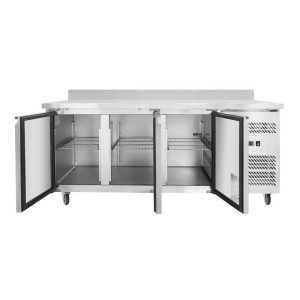 Tavolo Refrigerato 3 Porte GN1/1 - Profondità 700 con Alzatina - Dynasteel