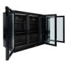 Retrobar Refrigerato 328 L 3 Porte in Vetro Nero