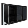 Retrobar Refrigerato 328 L 3 Porte in Vetro Nero