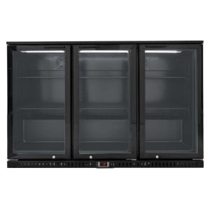 Retrobar Refrigerato 328 L 3 Porte in Vetro Nero