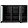 Retrobar Refrigerato 328 L 3 Porte in Vetro Nero