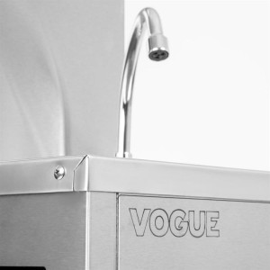 Mobile Vogue 12.5 L stainless steel hand wash basin - Hygiene and practicality